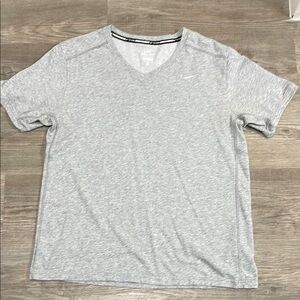 Nike Gray Short Sleeve Tees Casual Comfort